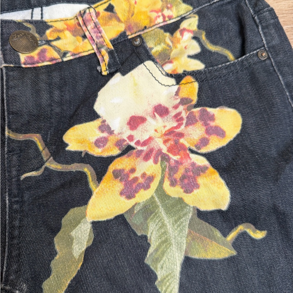 Free People Low Waist Floral Women's Jeans - Picture 5 of 7